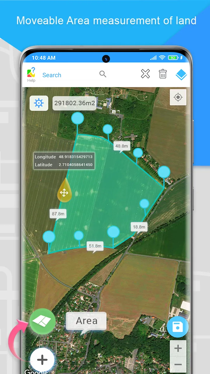 Gps Area Measurement | Indus Appstore | Screenshot