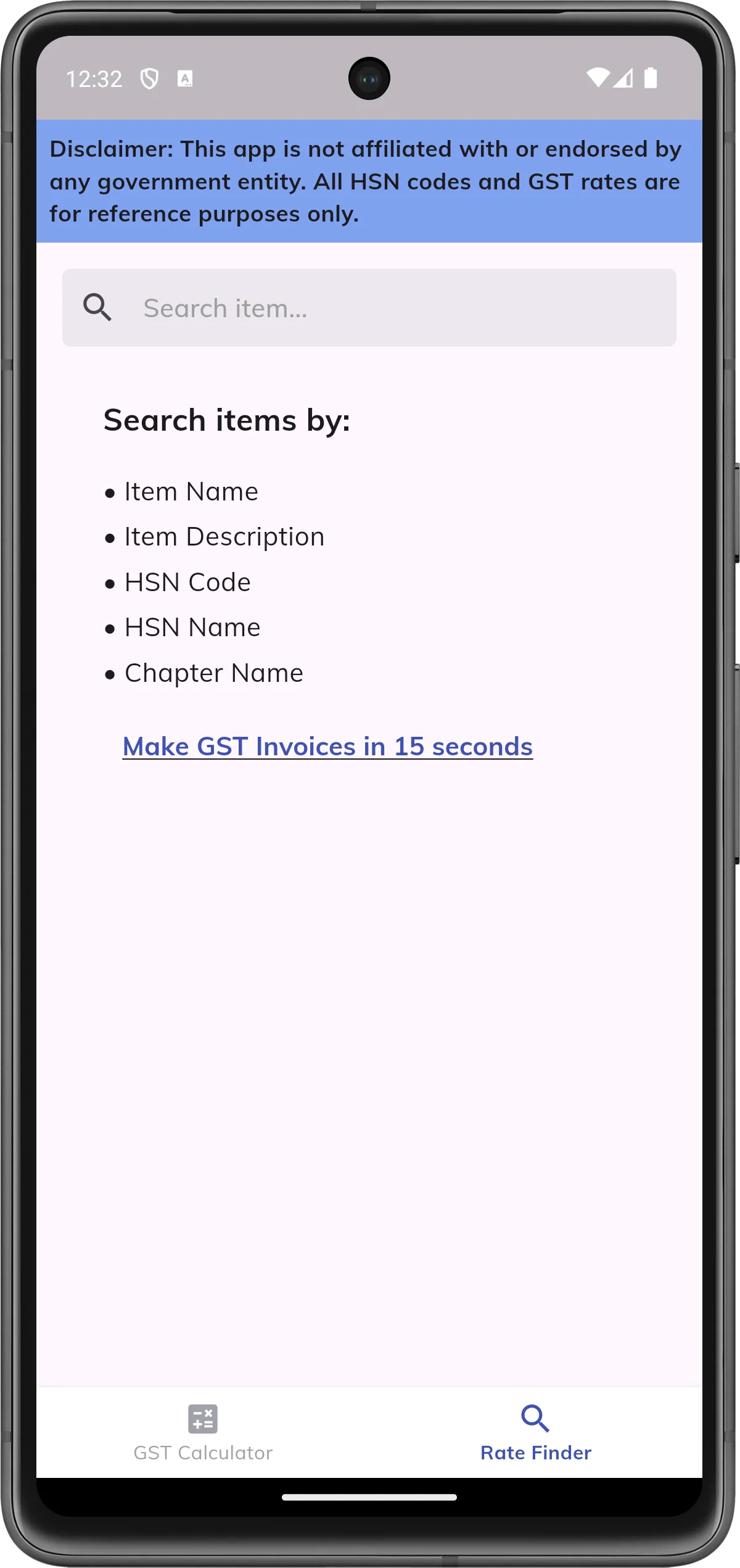 GST Calculator & HSN Search | Indus Appstore | Screenshot