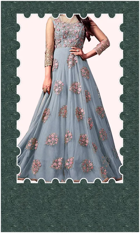 Women Anarkali Dress Frames | Indus Appstore | Screenshot