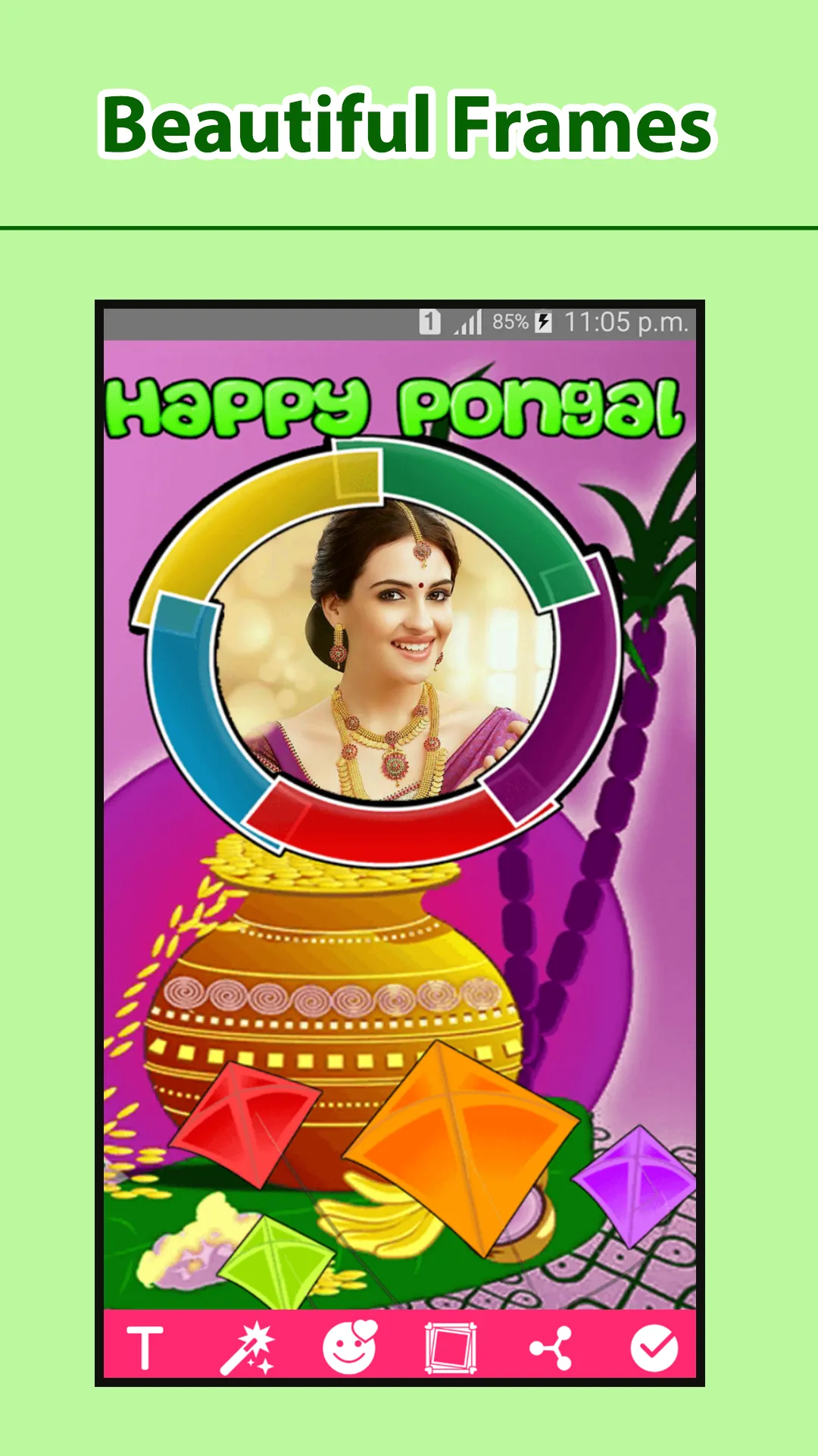 Pongal Photo Frames: Sankranti | Indus Appstore | Screenshot