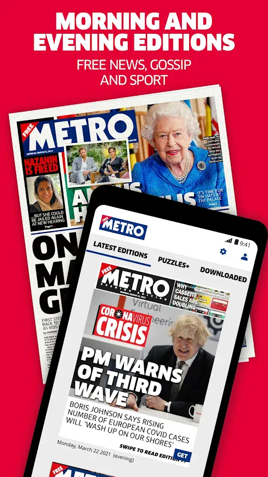 UK News App | Daily Newspaper & Puzzles | Metro | Indus Appstore | Screenshot