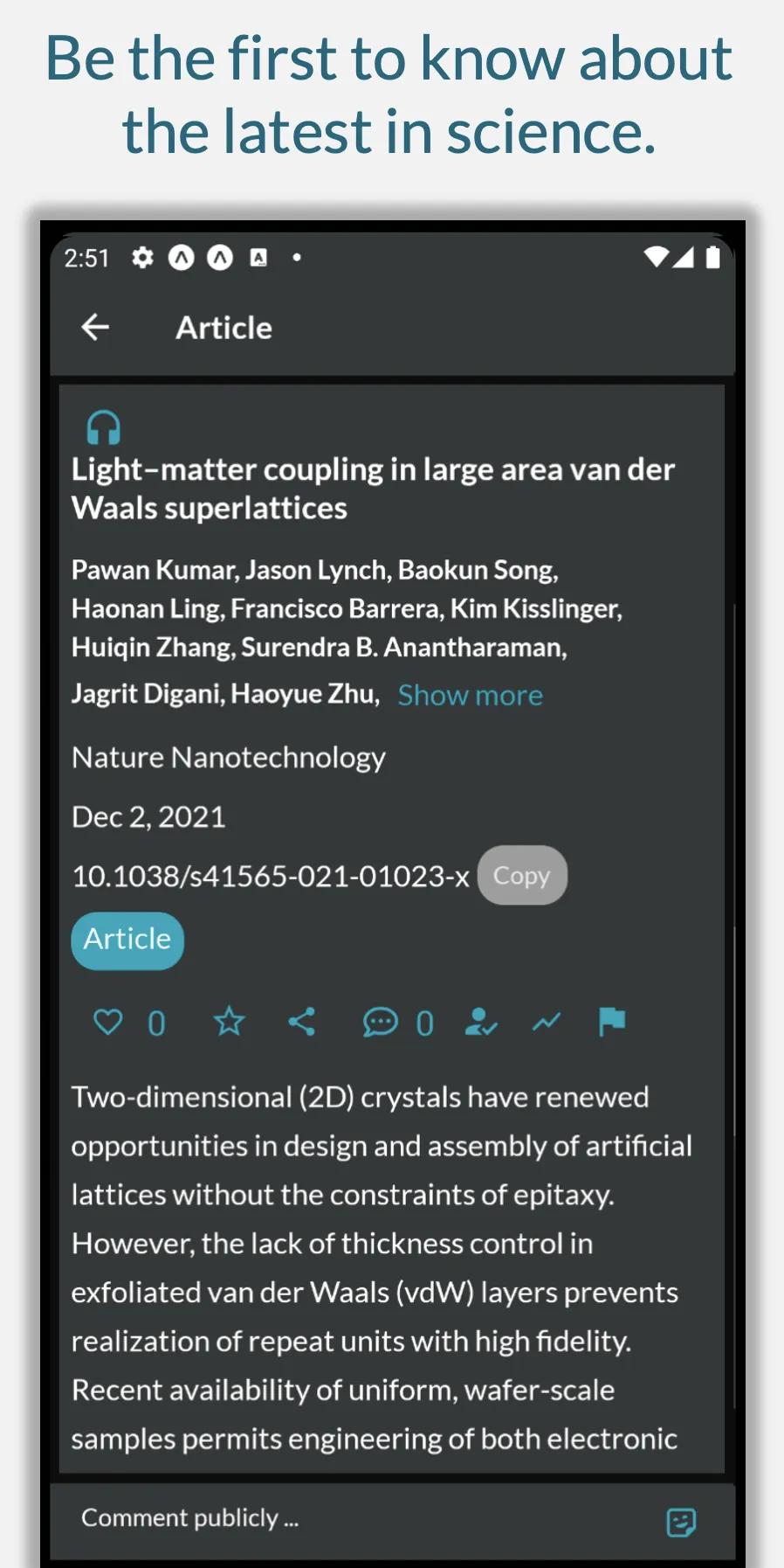 Alviss - Read Science Better | Indus Appstore | Screenshot