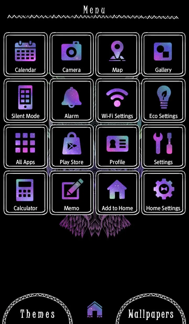 Galaxy Owl Theme +HOME | Indus Appstore | Screenshot