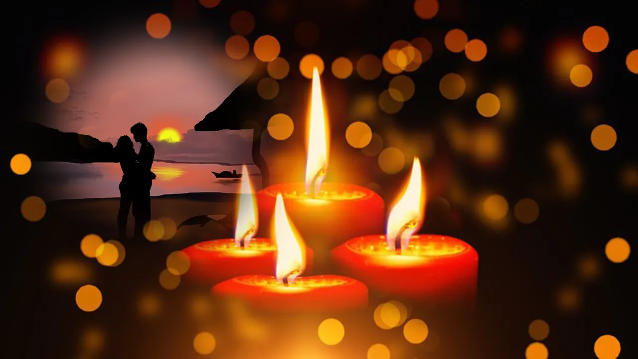 candle flame light photo frame | Indus Appstore | Screenshot