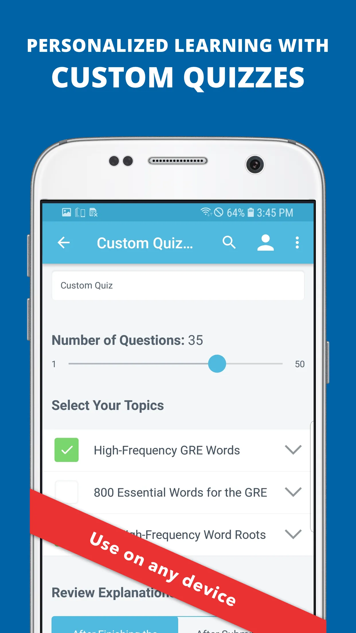 GRE Vocabulary Flashcards Prep | Indus Appstore | Screenshot