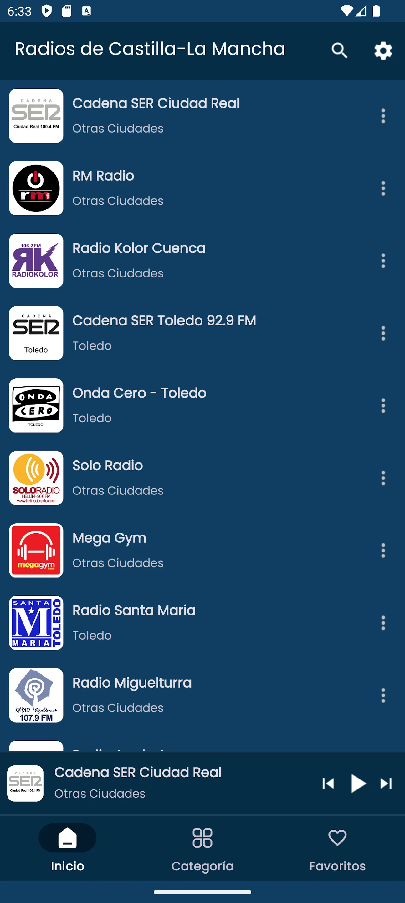 Radios from Castile-La Mancha | Indus Appstore | Screenshot