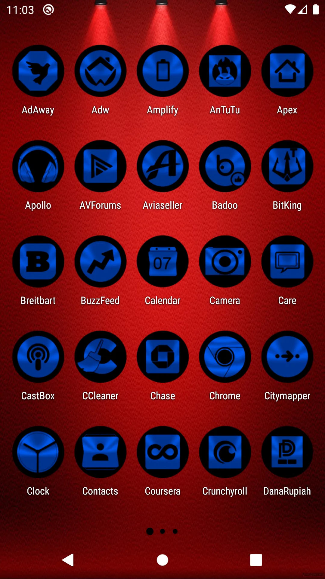 Oreo Blue Icon Pack | Indus Appstore | Screenshot