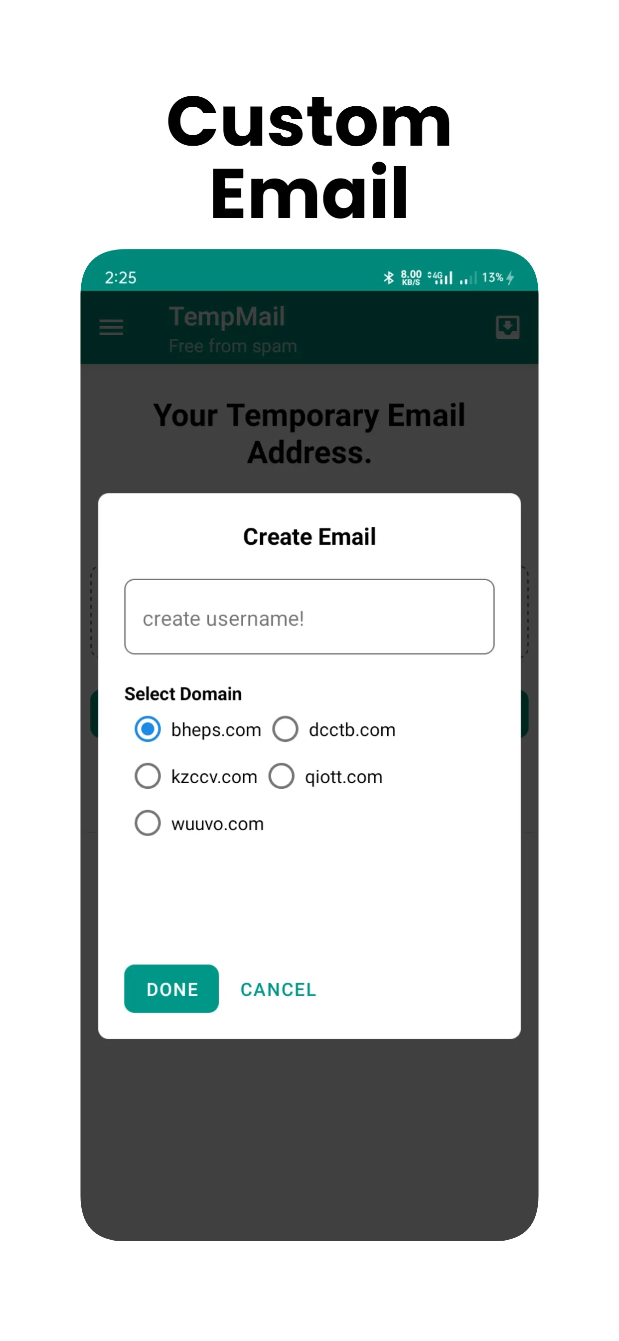 Temporary Email Address | Indus Appstore | Screenshot