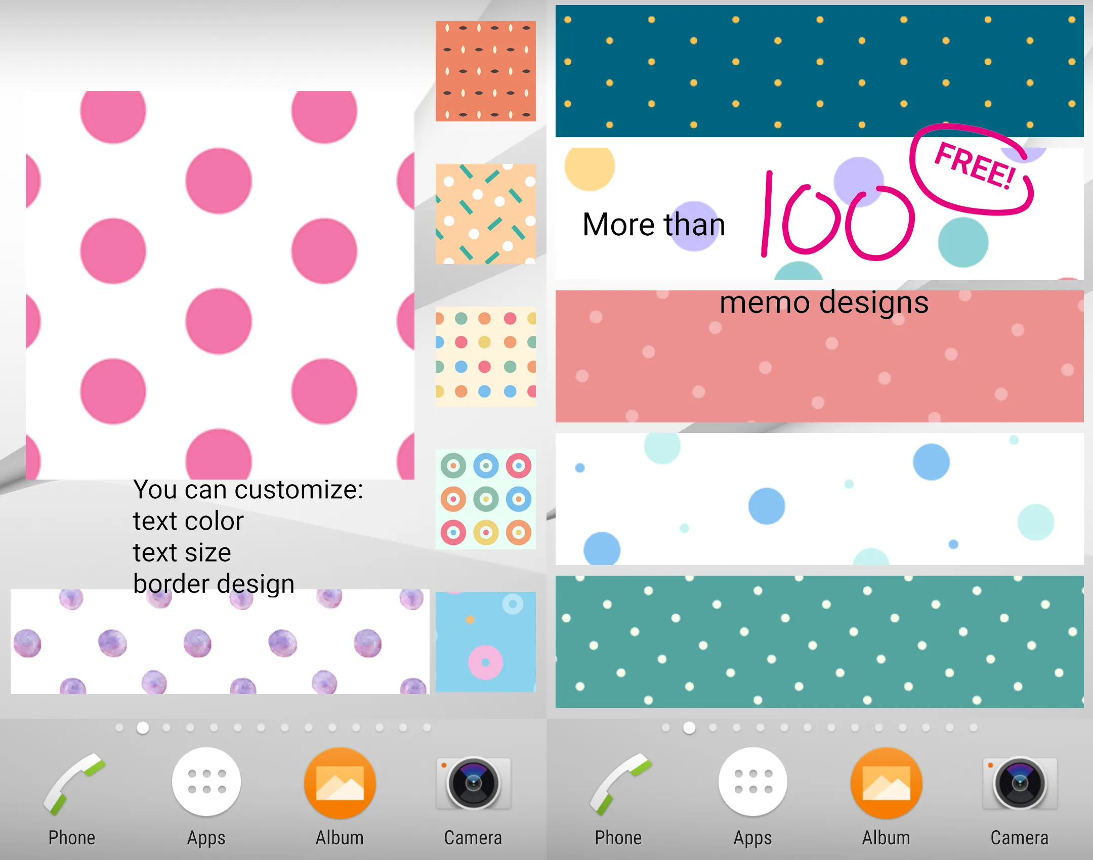 Sticky Memo Notepad *Dots* 4 | Indus Appstore | Screenshot