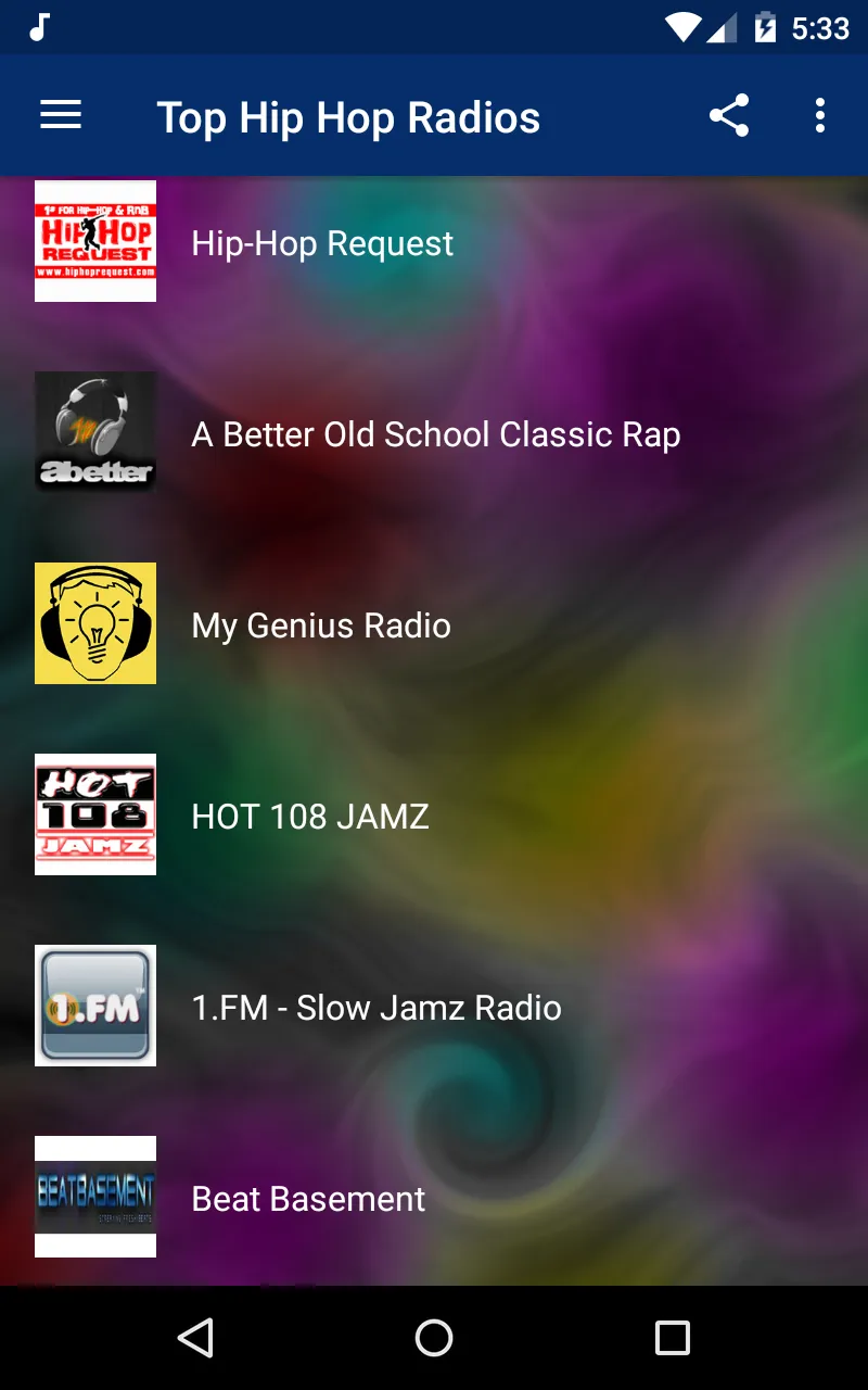 Top Hip Hop Radios | Indus Appstore | Screenshot