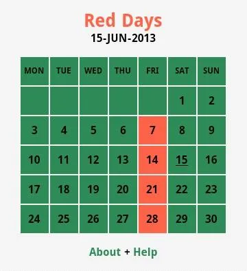 Red Days | Indus Appstore | Screenshot