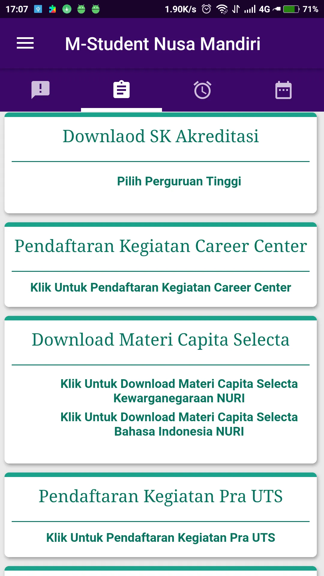 MyNusa Student | Indus Appstore | Screenshot