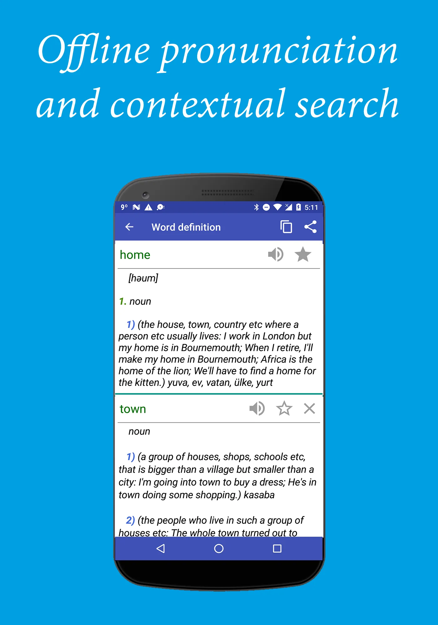 English-Turkish Dictionary | Indus Appstore | Screenshot