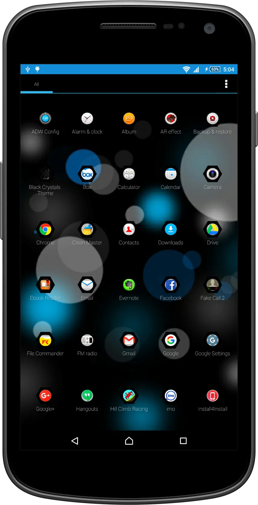 Black Crystal Theme & Launcher | Indus Appstore | Screenshot