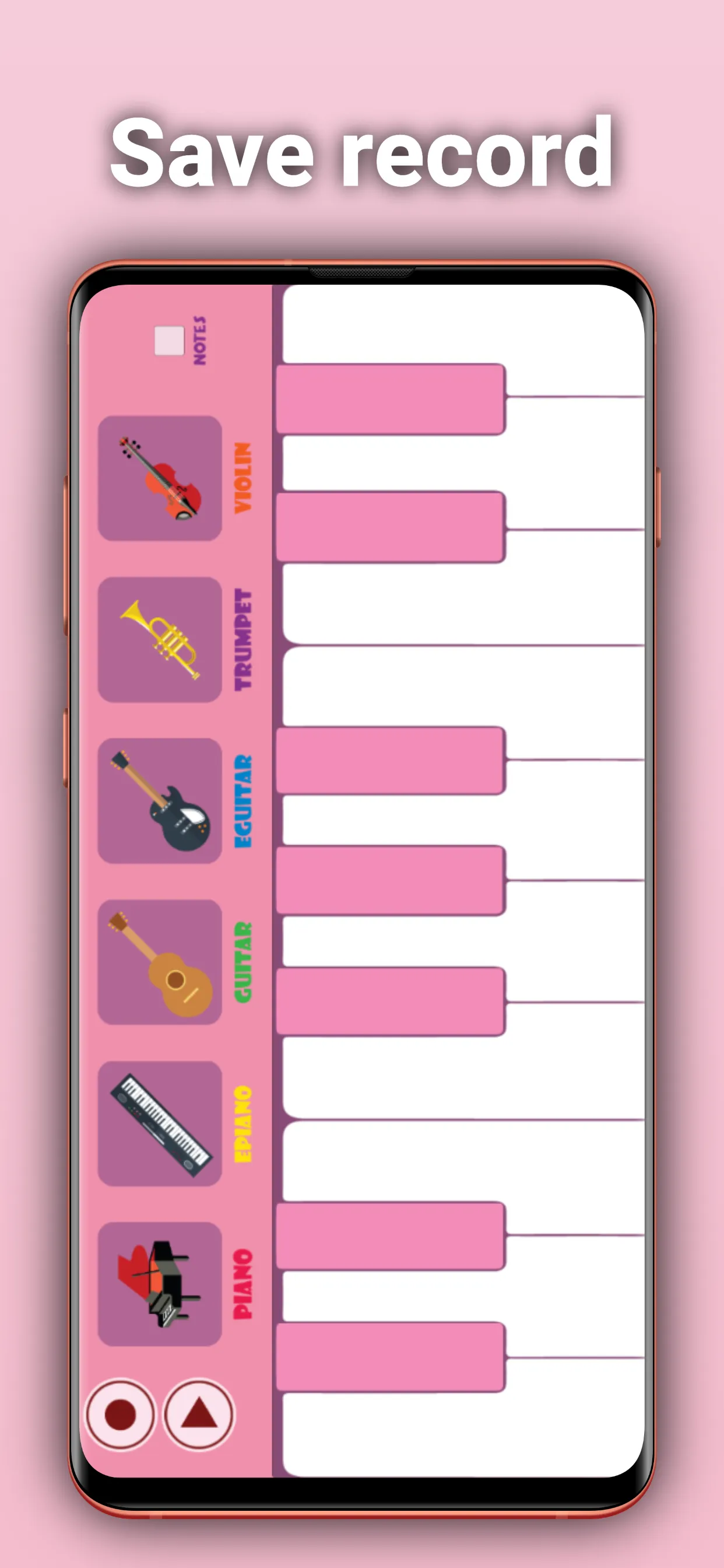 Pink Piano | Indus Appstore | Screenshot