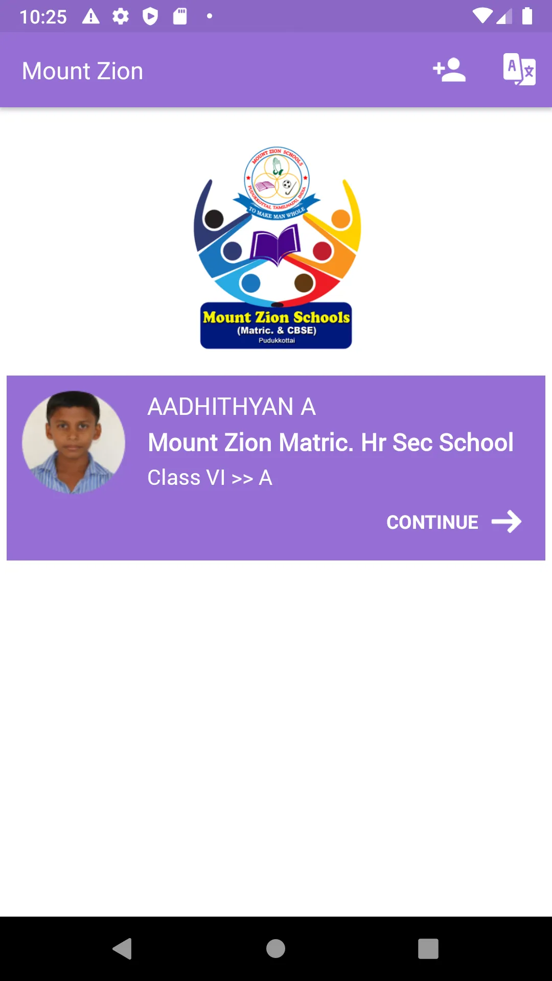 Mount Zion Schools Parent Port | Indus Appstore | Screenshot