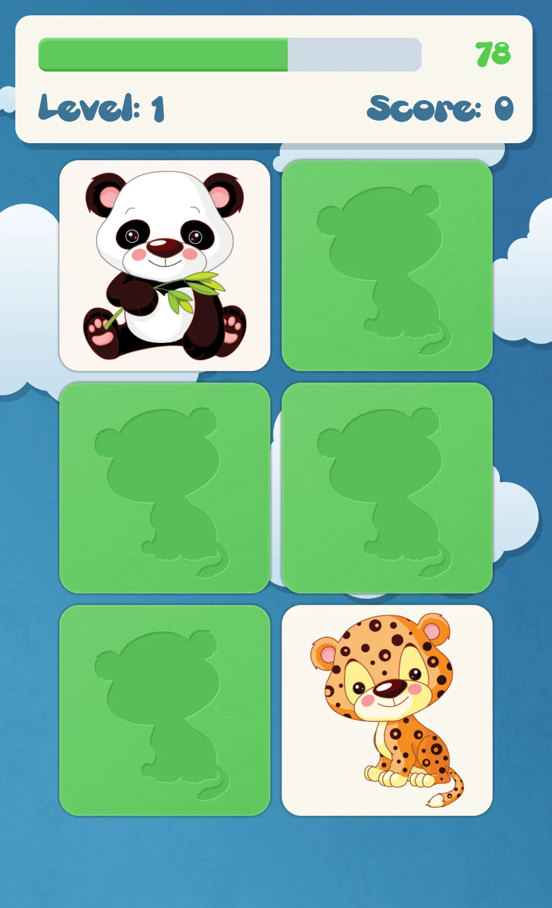 Animals memory game for kids | Indus Appstore | Screenshot