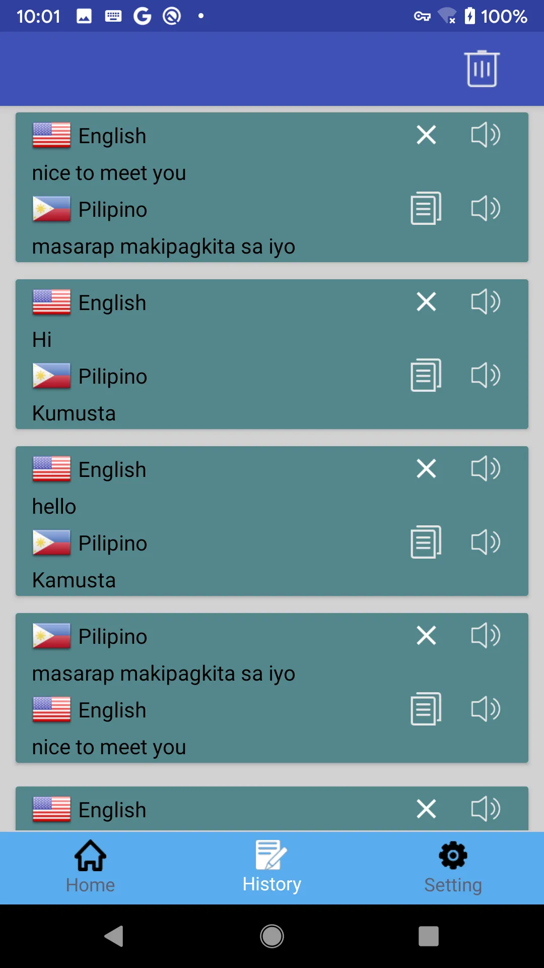 English Pilipino Translator |  | Indus Appstore | Screenshot