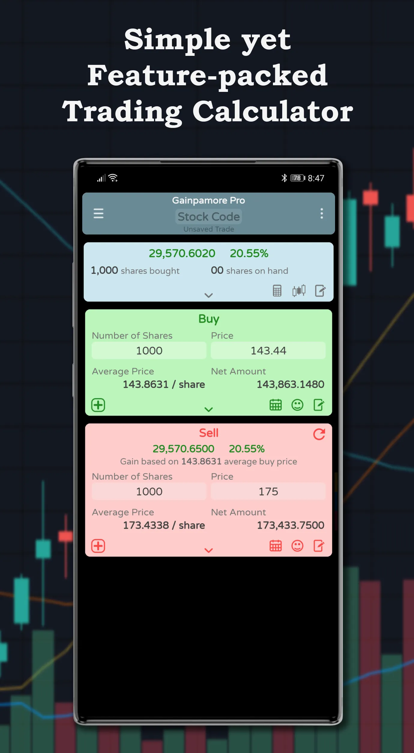 Gainpamore PSE Trading Journal | Indus Appstore | Screenshot