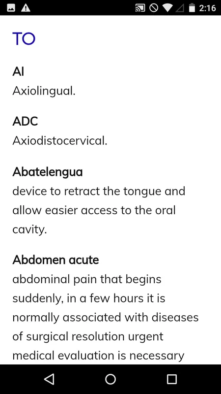 Dental Dictionary | Indus Appstore | Screenshot