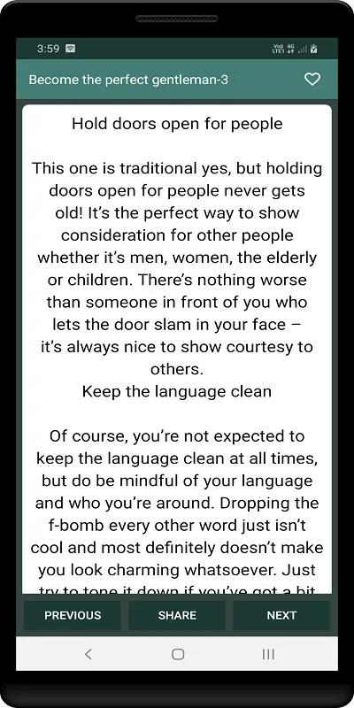 How to be a gentleman | Indus Appstore | Screenshot