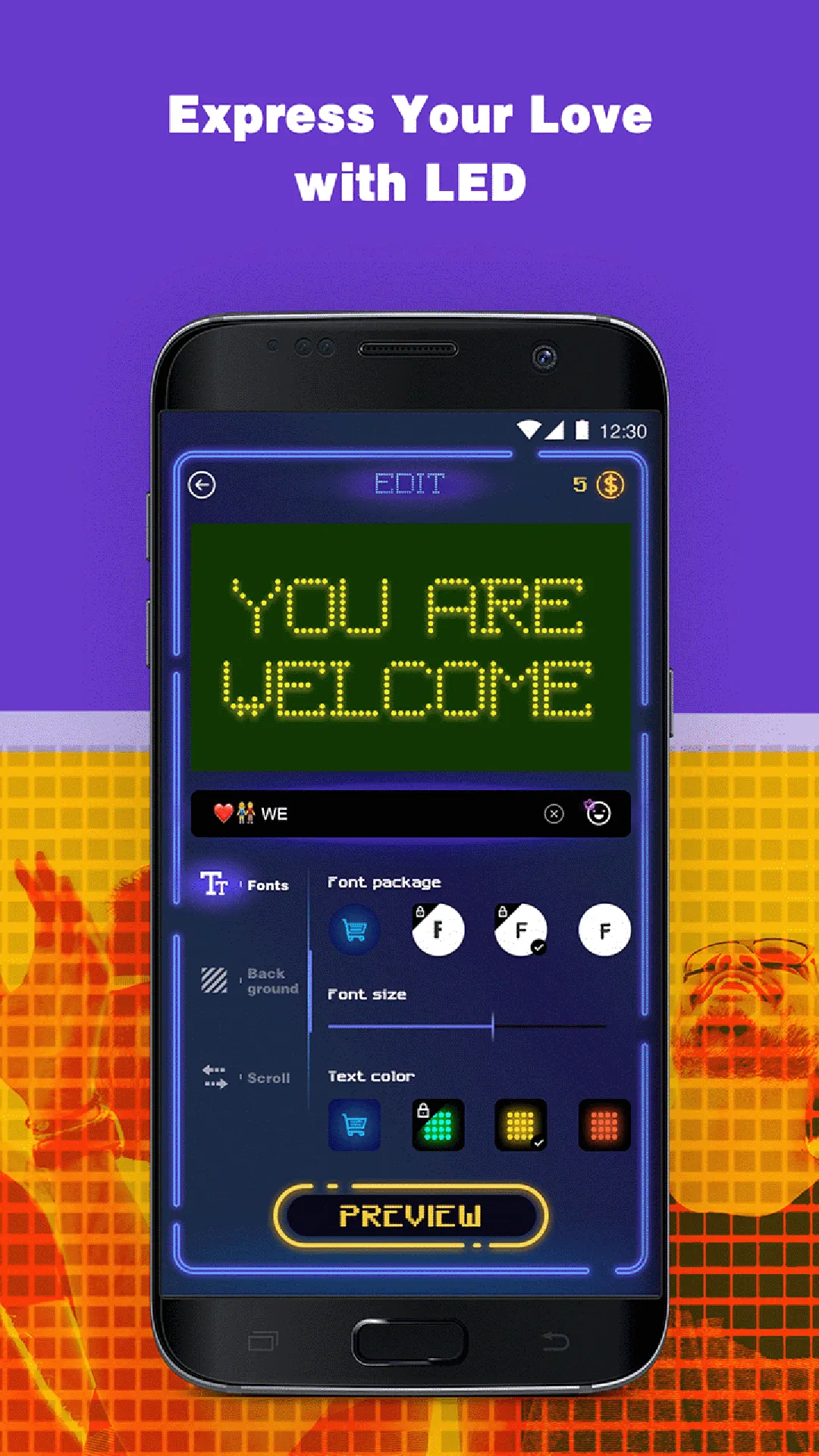 LED Board: Scrolling Texts | Indus Appstore | Screenshot