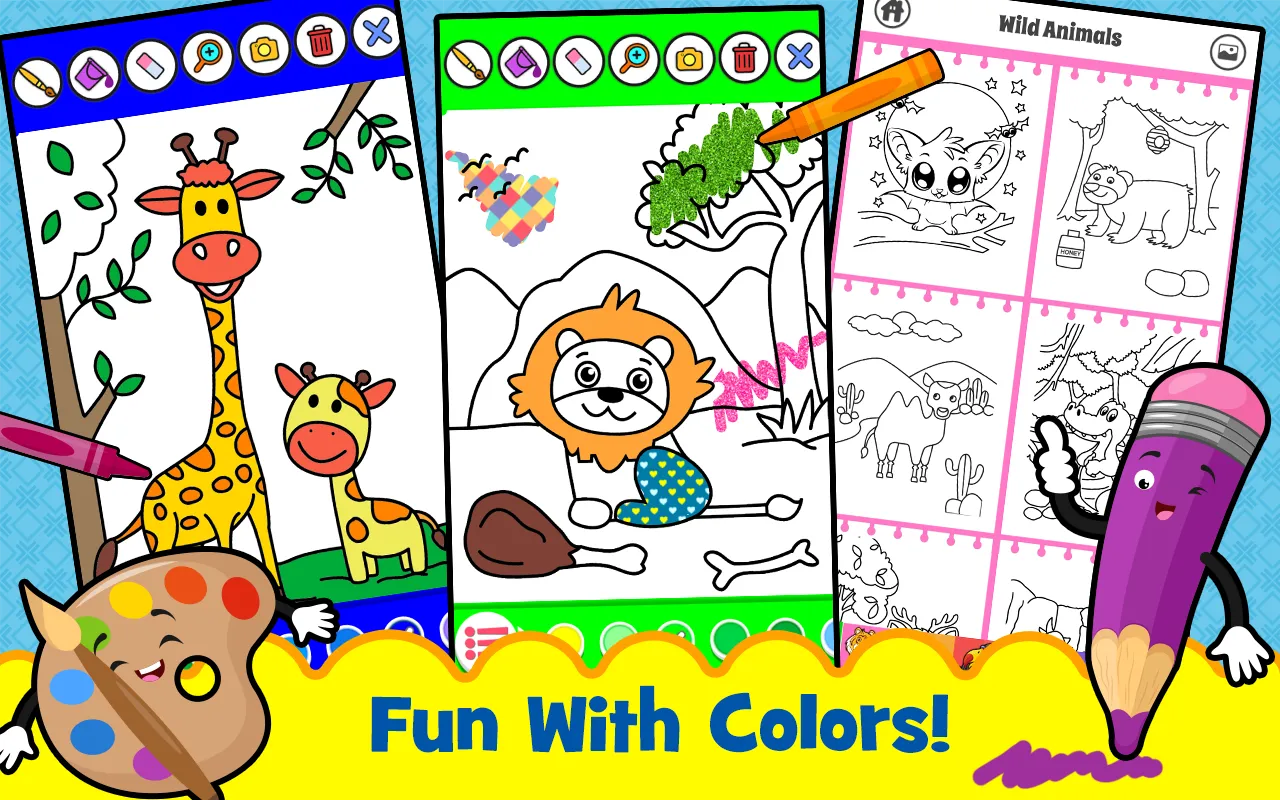 Animals for kids: Color & Draw | Indus Appstore | Screenshot