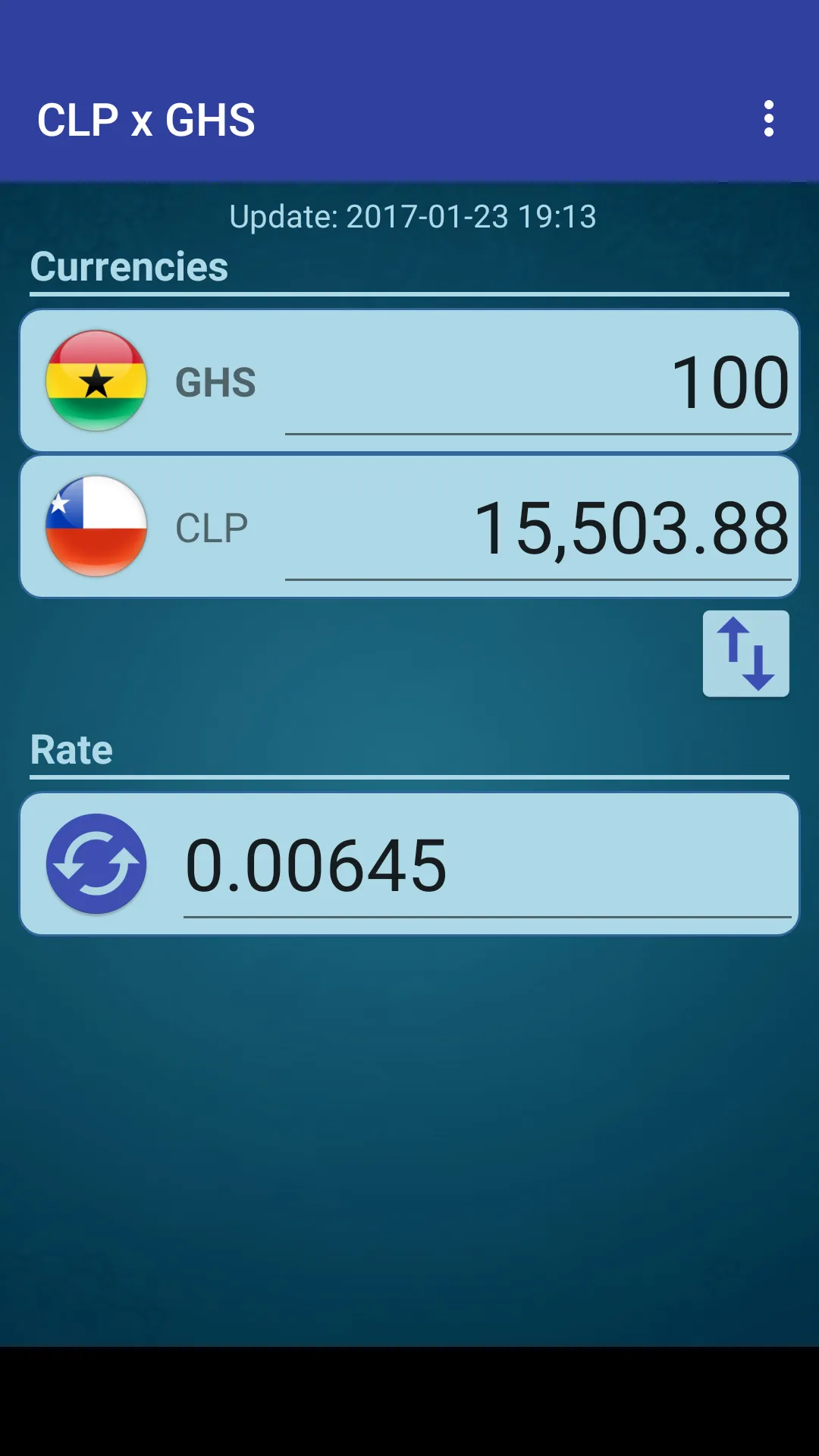 Chile Peso x Ghanaian Cedi | Indus Appstore | Screenshot