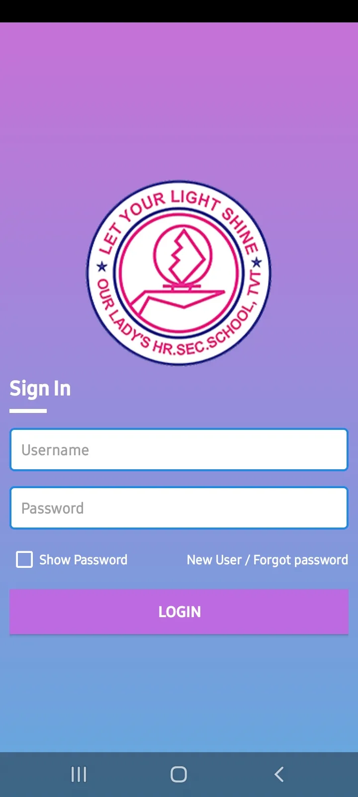 Our Lady Hr Sec School | Indus Appstore | Screenshot