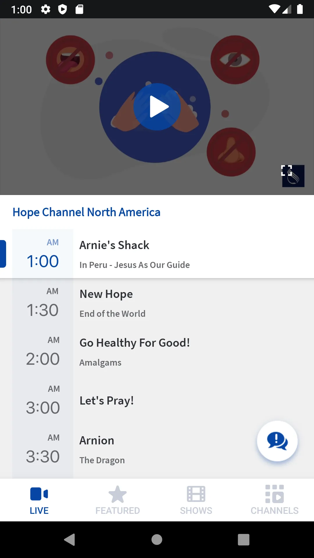 Hope Channel | Indus Appstore | Screenshot