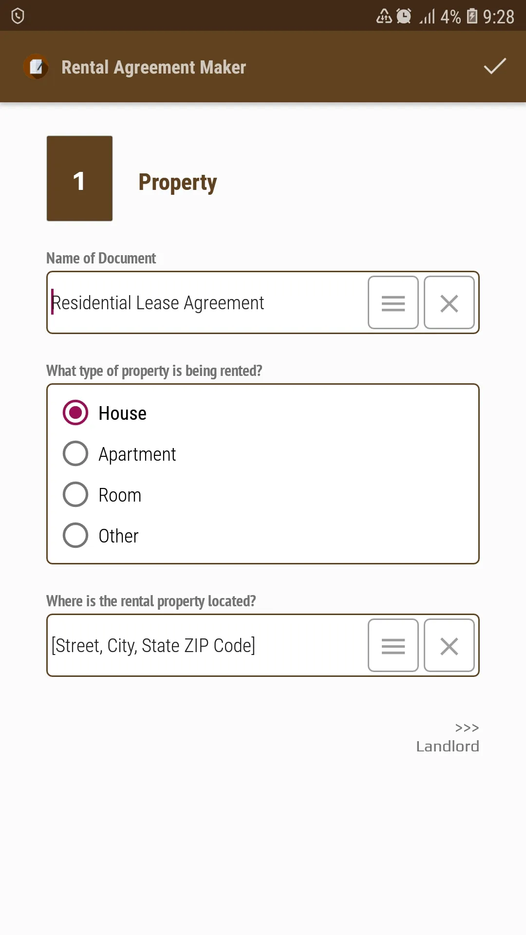 Rental Agreement Maker | Indus Appstore | Screenshot