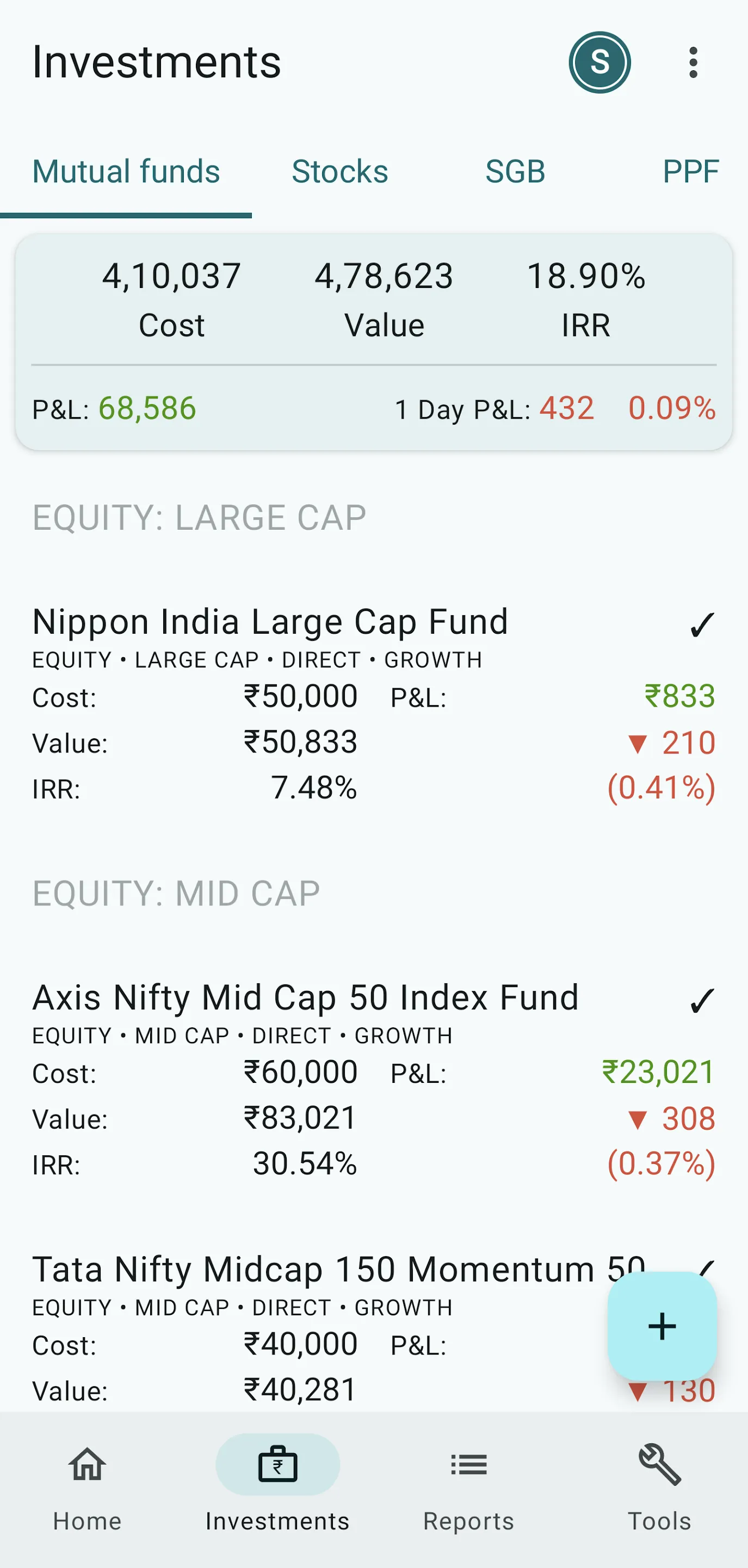 My Portfolio (Tracker) - India | Indus Appstore | Screenshot