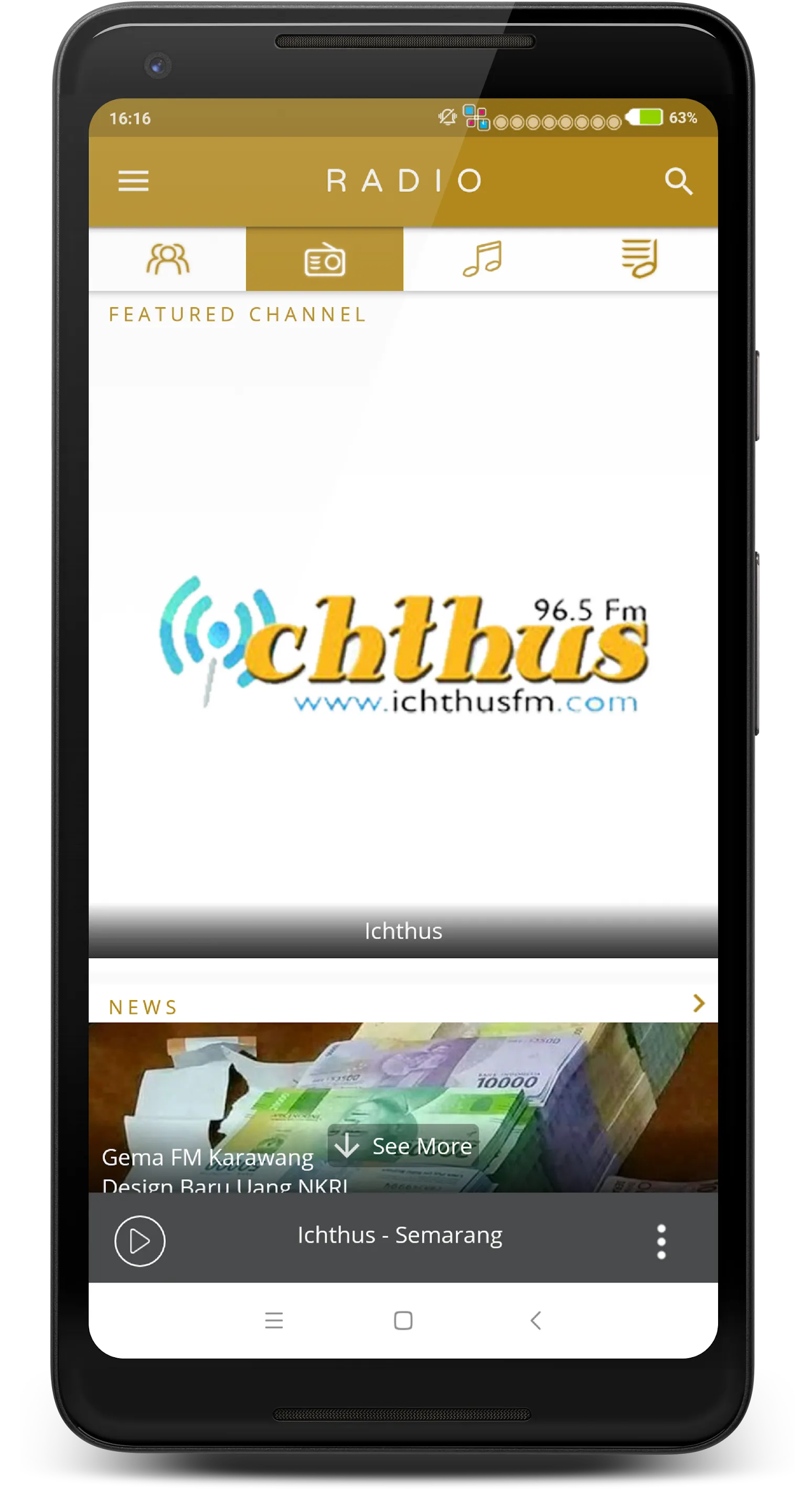 Ichthus FM - Semarang | Indus Appstore | Screenshot