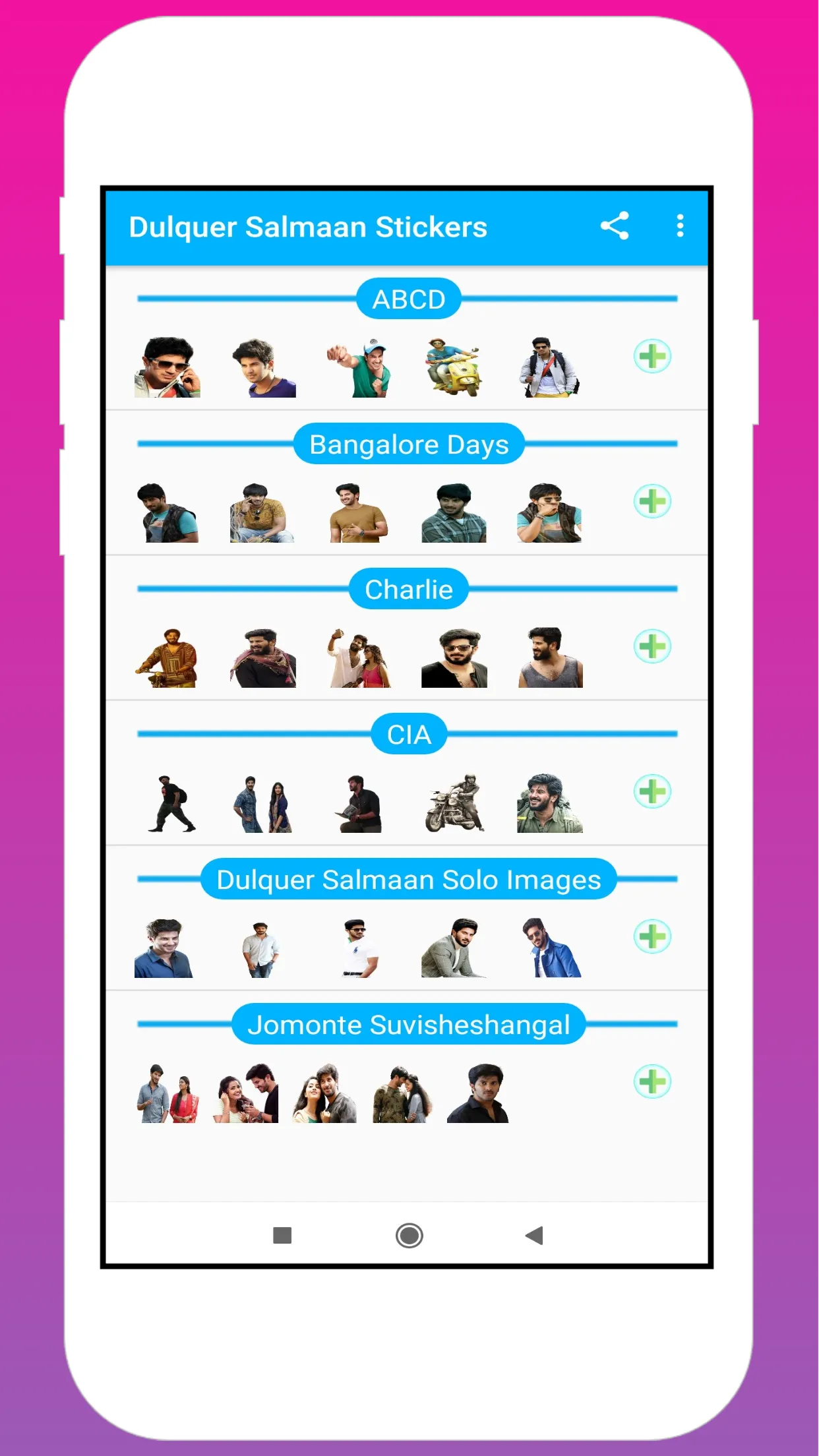 Dulquer Salmaan Stickers | Indus Appstore | Screenshot