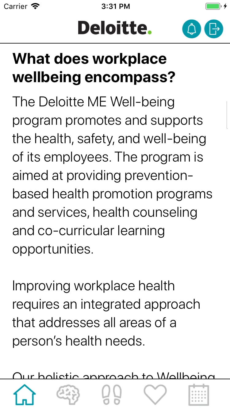 Deloitte Wellbeing | Indus Appstore | Screenshot