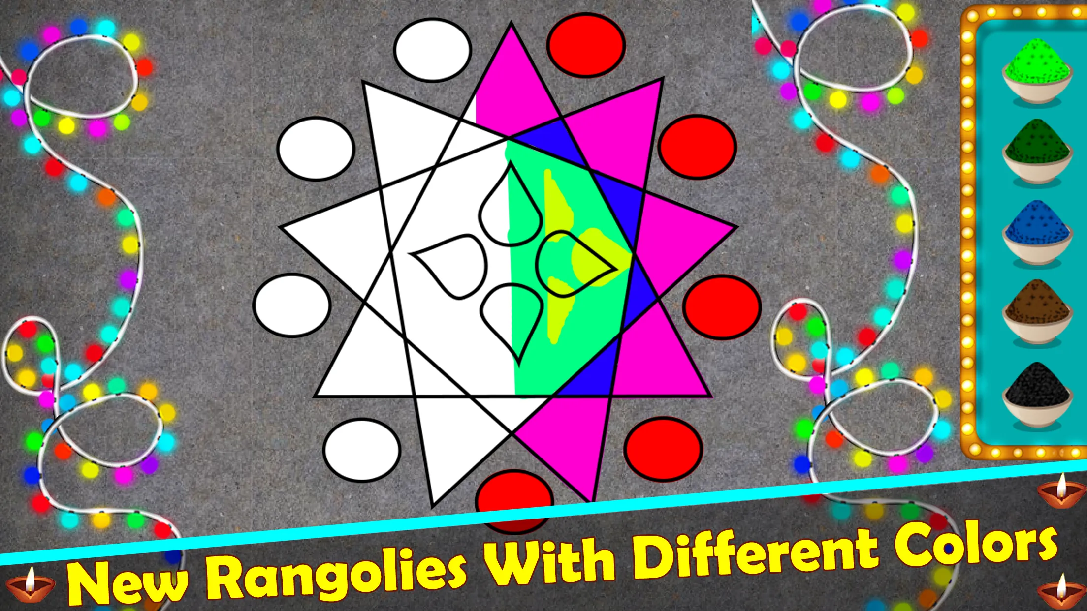 Diwali Rangoli Designs Jigsaw | Indus Appstore | Screenshot