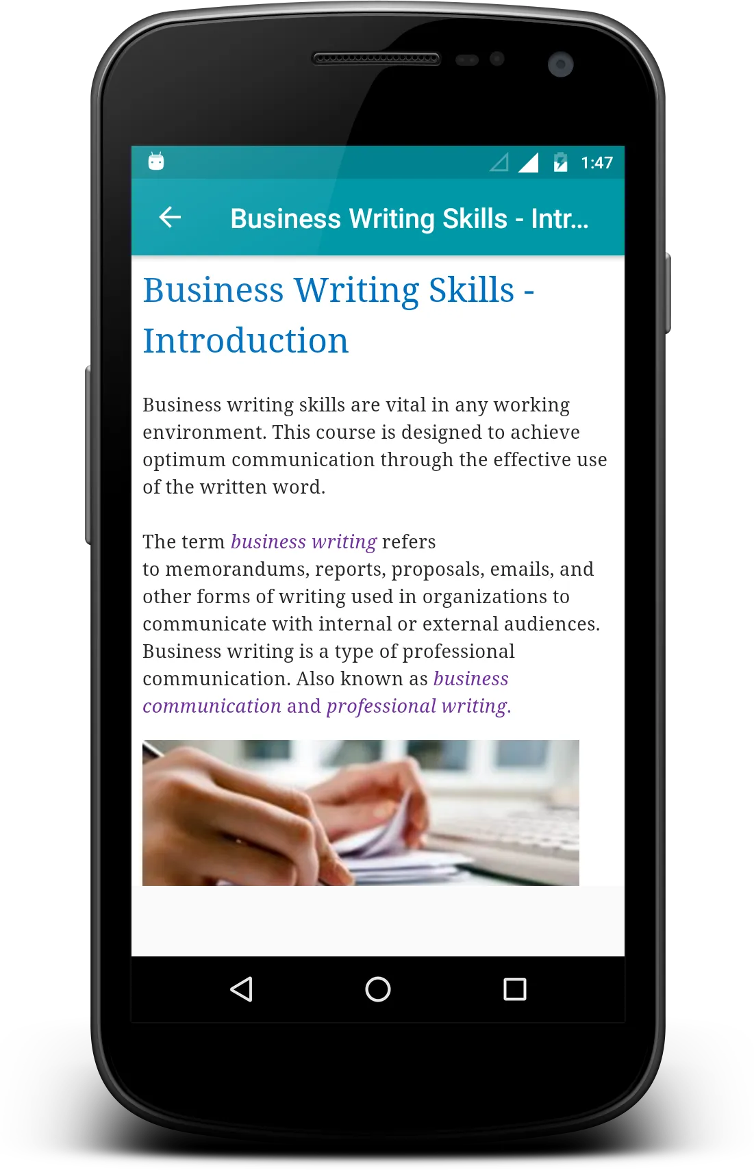 Business Writing | Indus Appstore | Screenshot