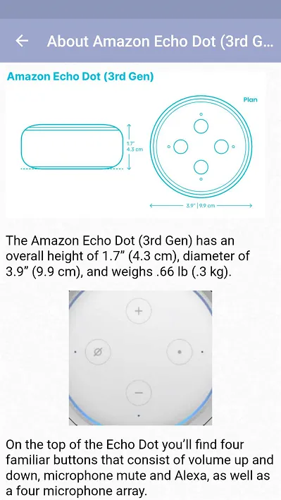 Amazon Echo Dot 3rd Gen Guide | Indus Appstore | Screenshot