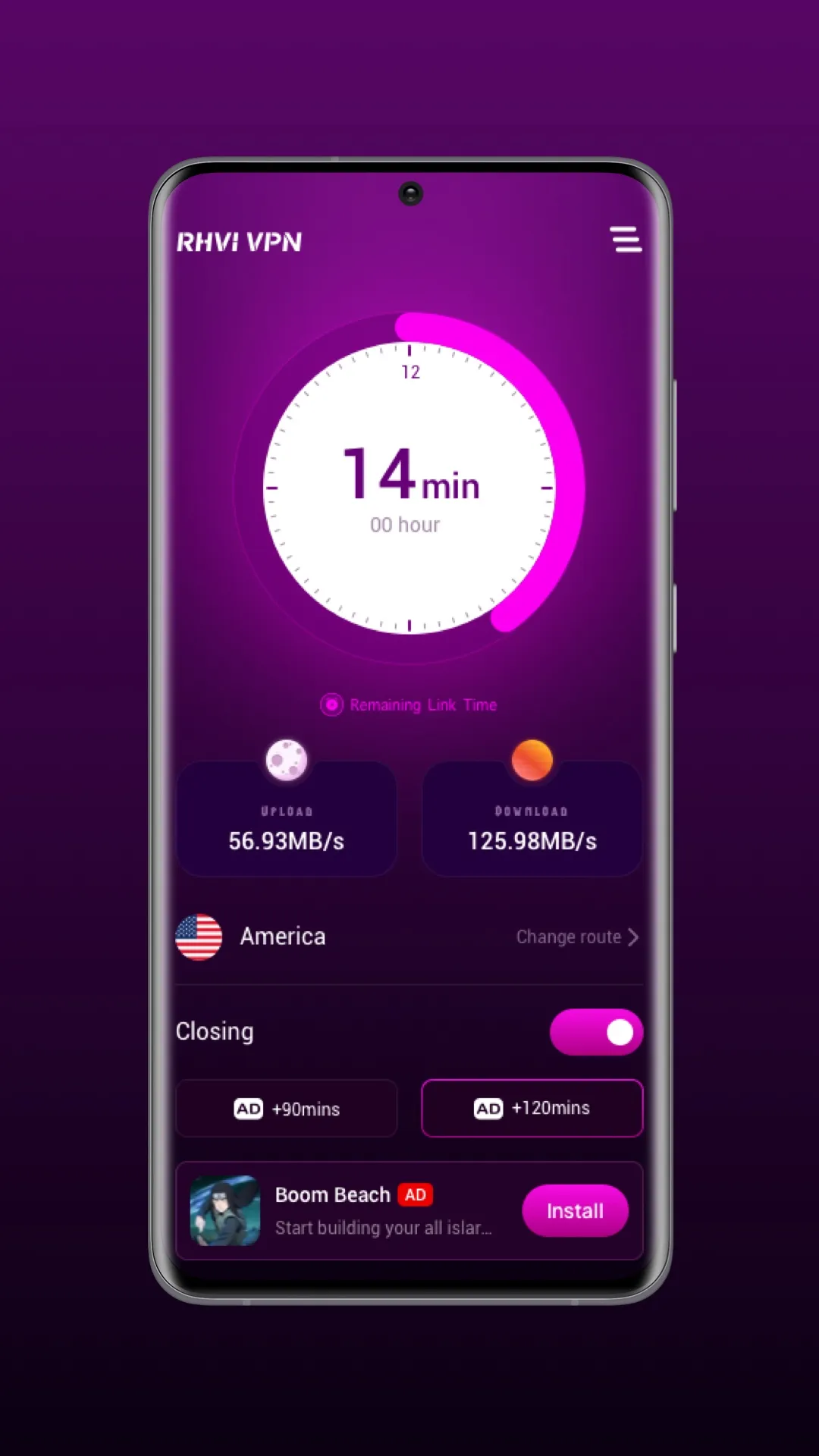 Rhvi VPN - Swift Connect | Indus Appstore | Screenshot