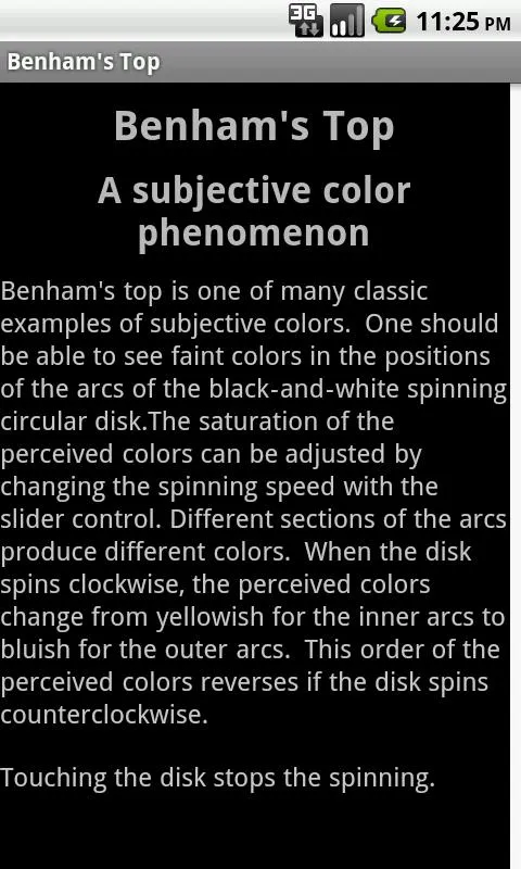 Benham's Top | Indus Appstore | Screenshot