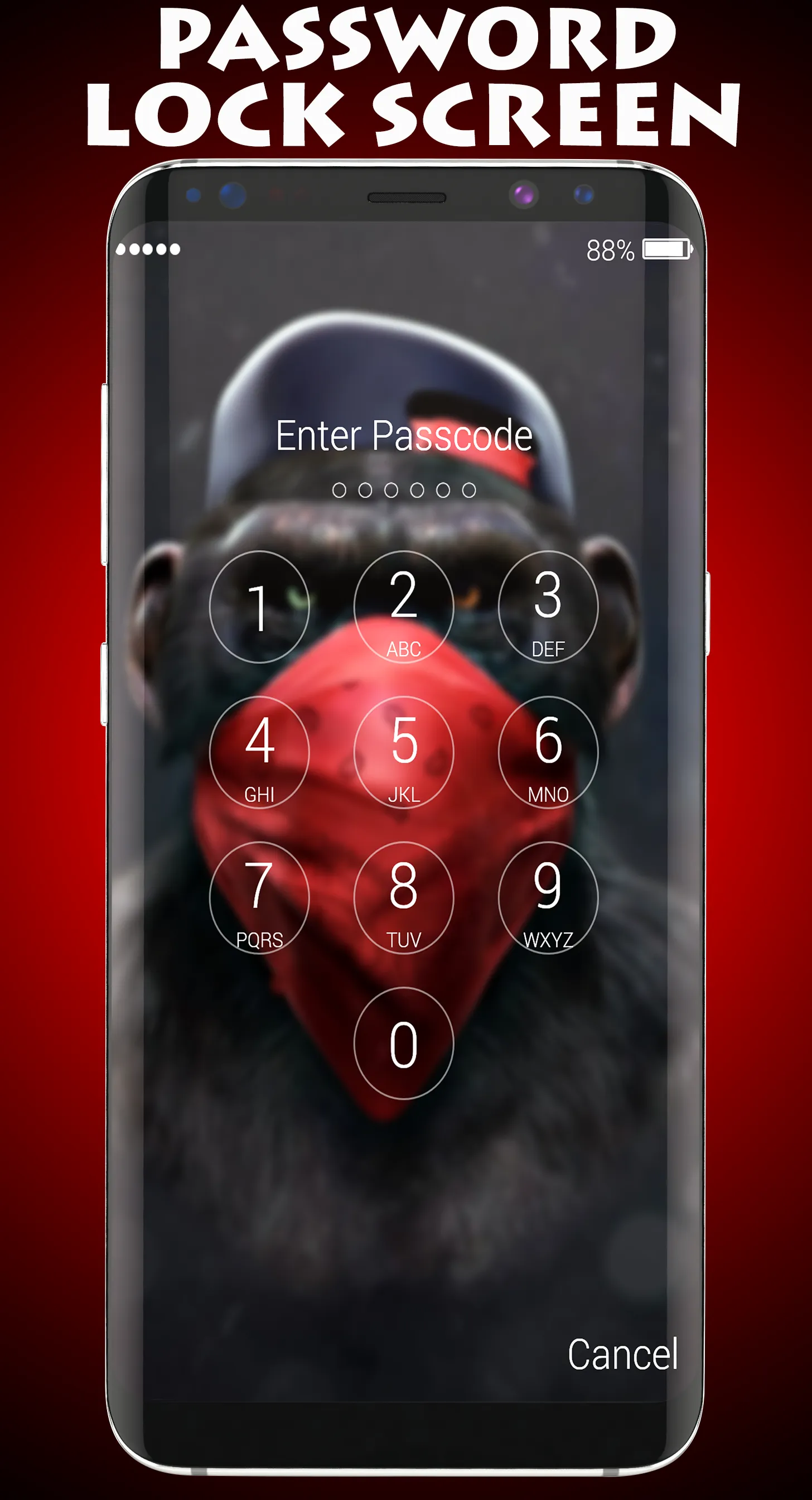 Monkey Lock Screen & Wallpaper | Indus Appstore | Screenshot