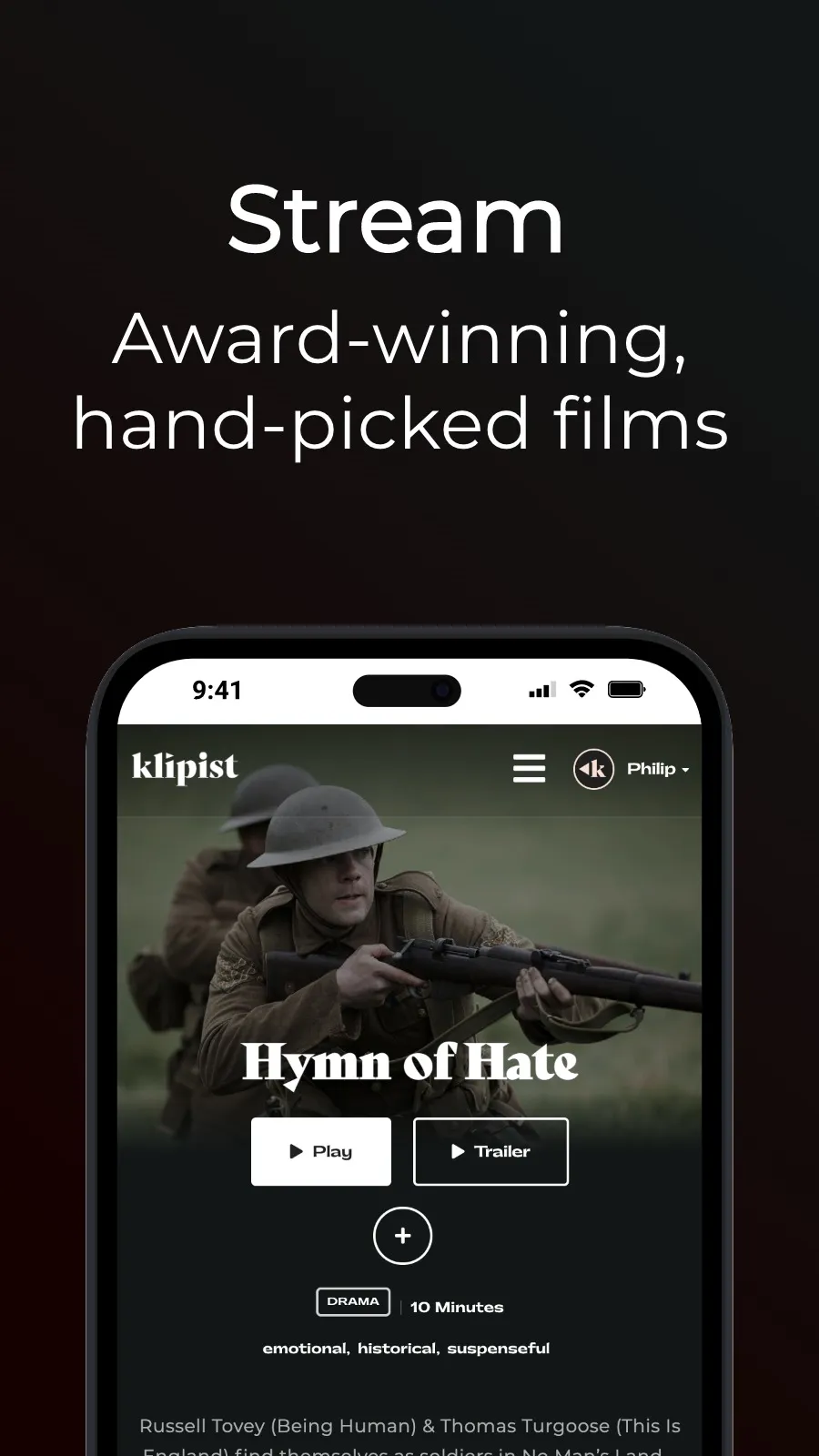 Klipist - Short Film Platform | Indus Appstore | Screenshot