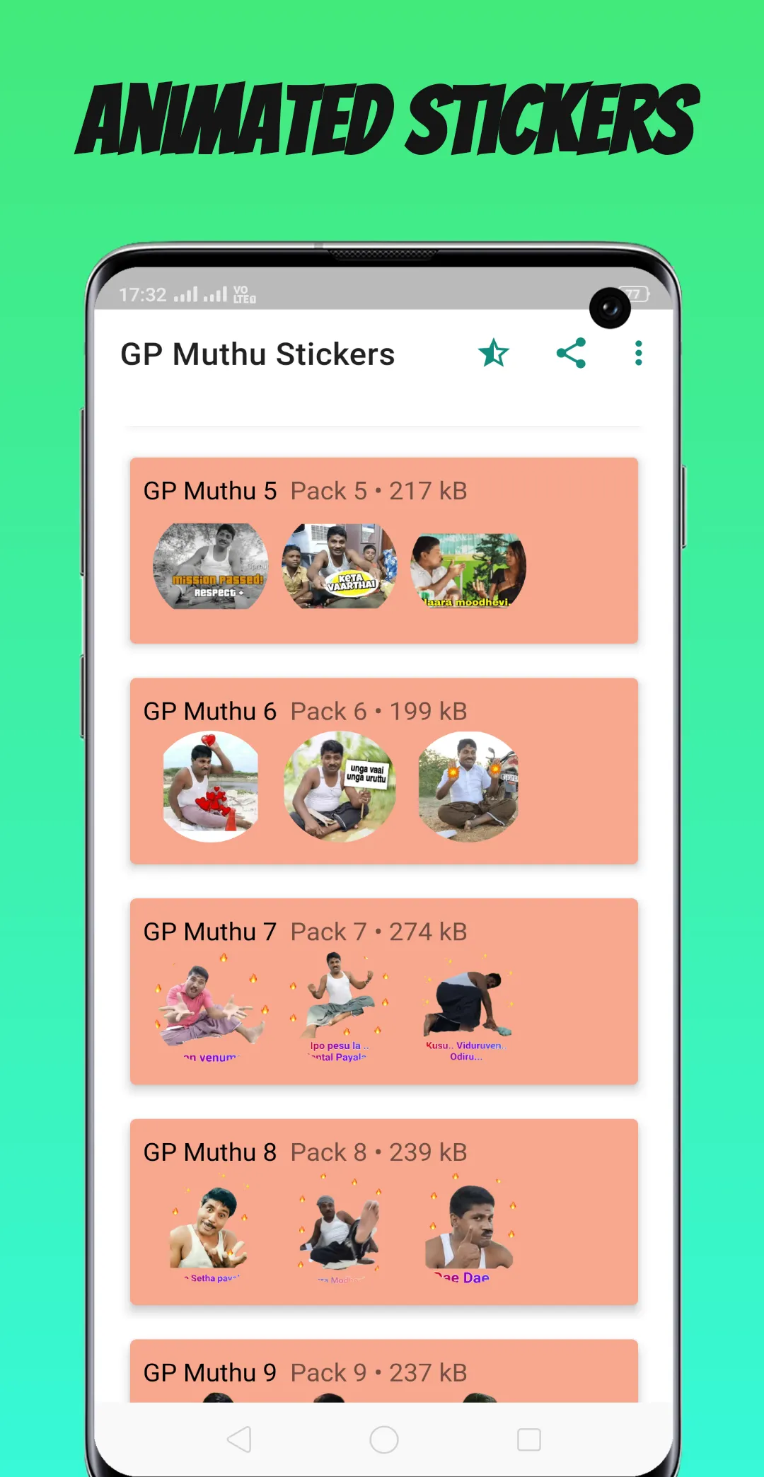 Gp Muthu - Comedy Stickers | Indus Appstore | Screenshot