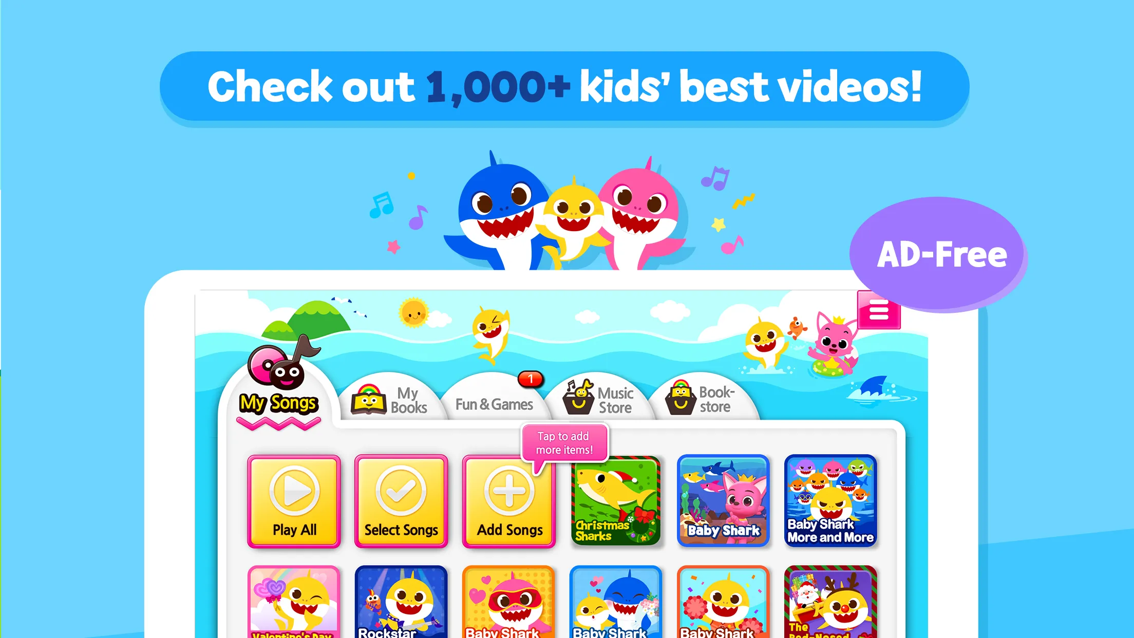 Baby Shark Kids Songs&Stories | Indus Appstore | Screenshot