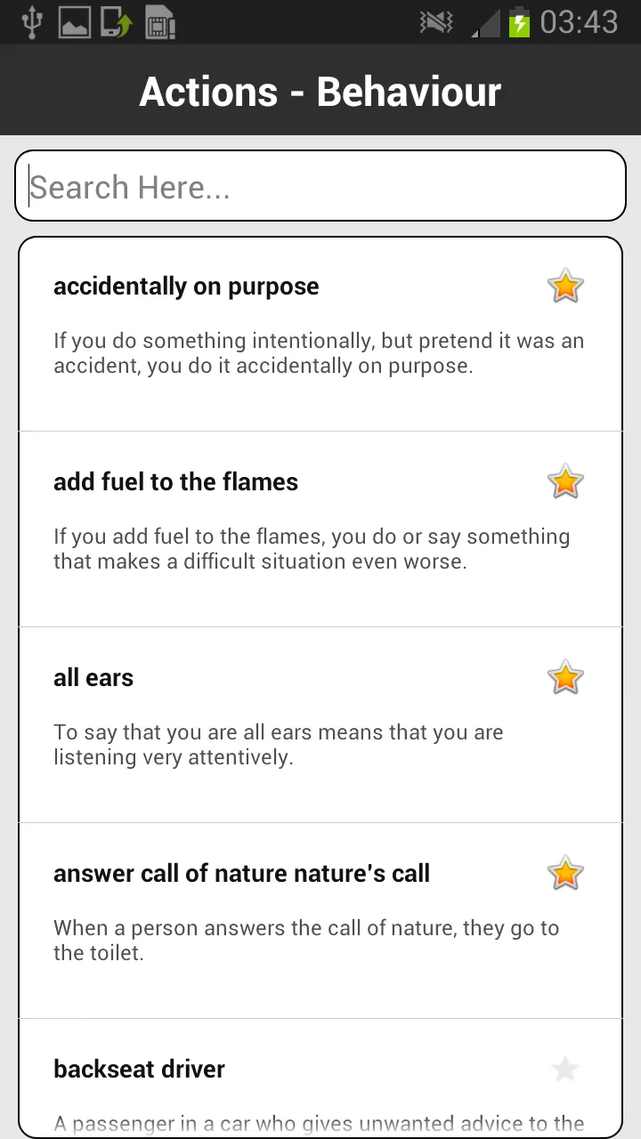 Idioms & Phrases Dictionary | Indus Appstore | Screenshot