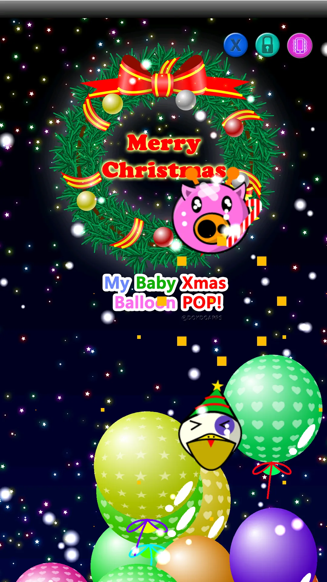 My baby Xmas (Balloon pop!) | Indus Appstore | Screenshot