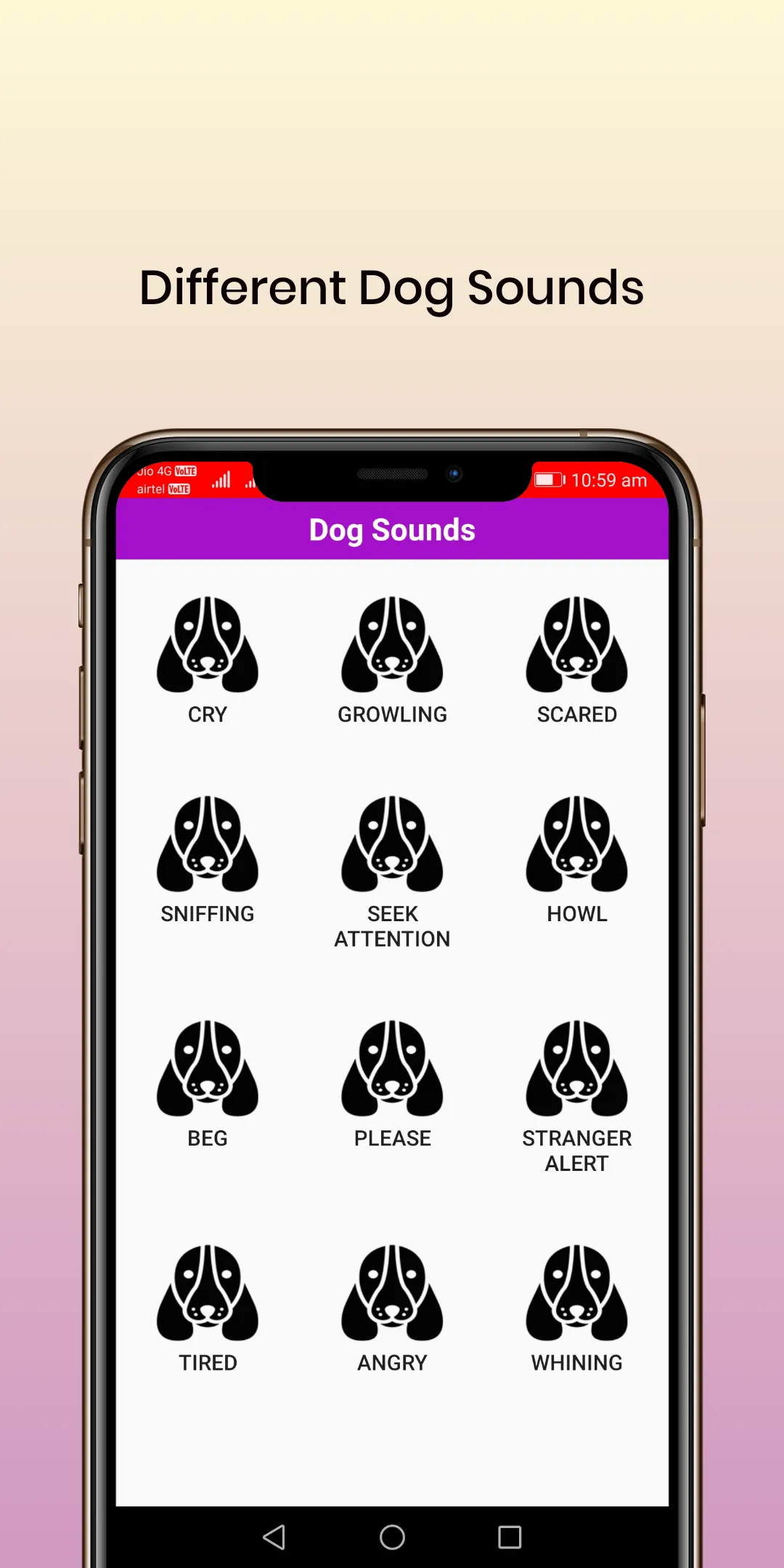 50 Dog sounds | Indus Appstore | Screenshot