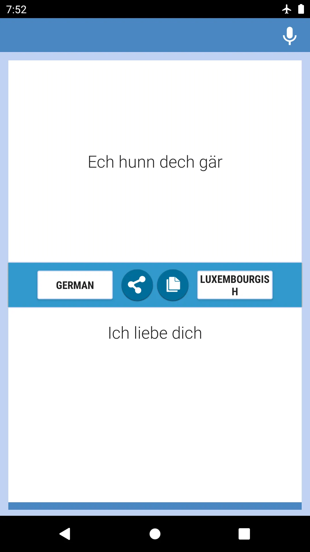 Däitsch-Lëtzebuergesch Iwwerse | Indus Appstore | Screenshot