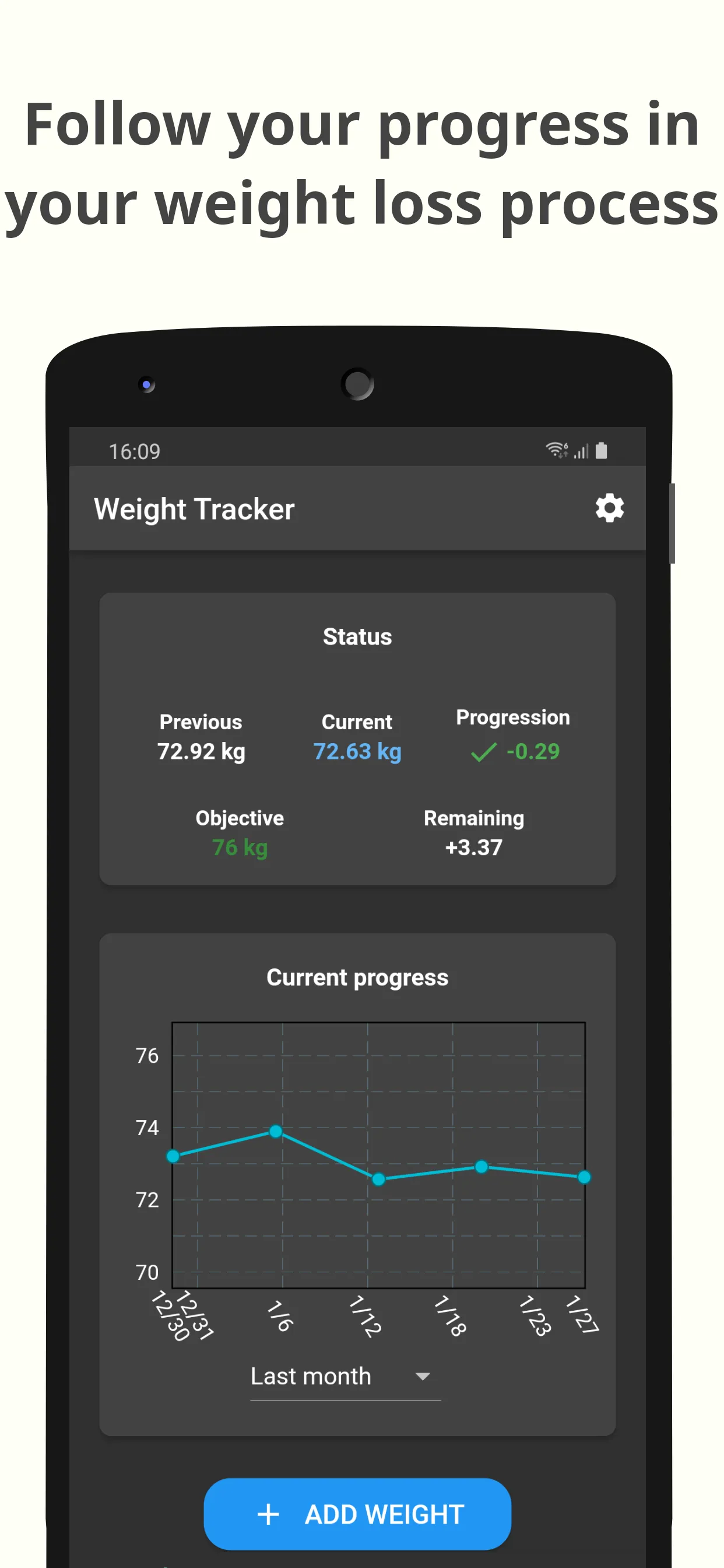 Weight Tracker & BMI Tracker | Indus Appstore | Screenshot