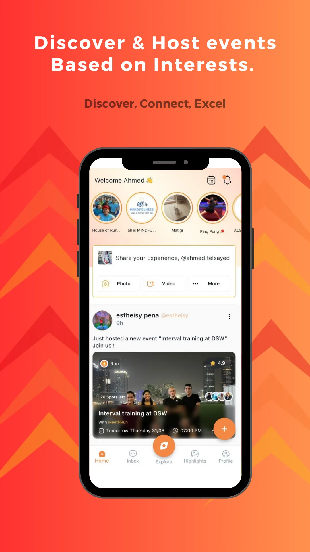 MeetNTrain: Social Events | Indus Appstore | Screenshot